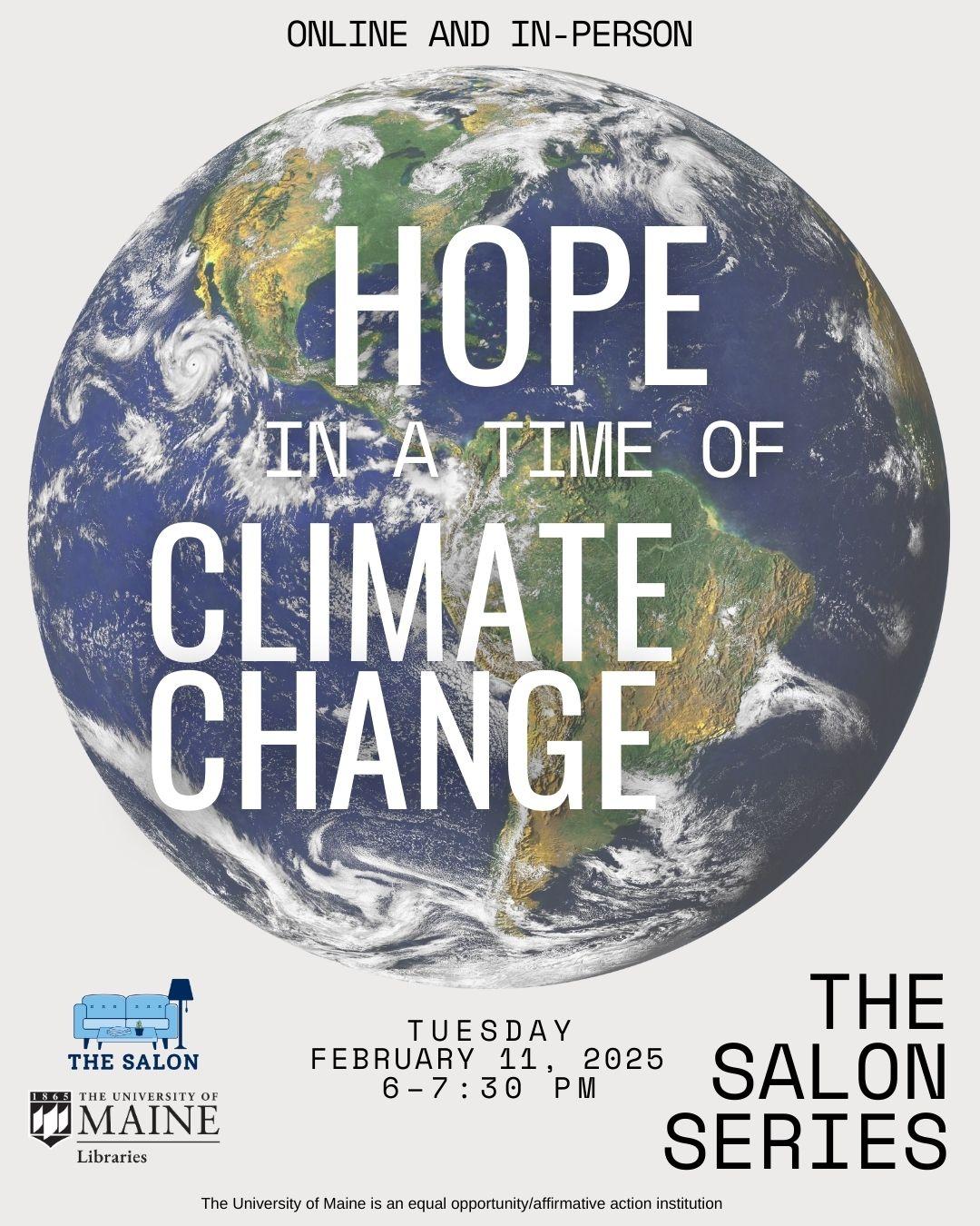 hope in the time of climate change flyer